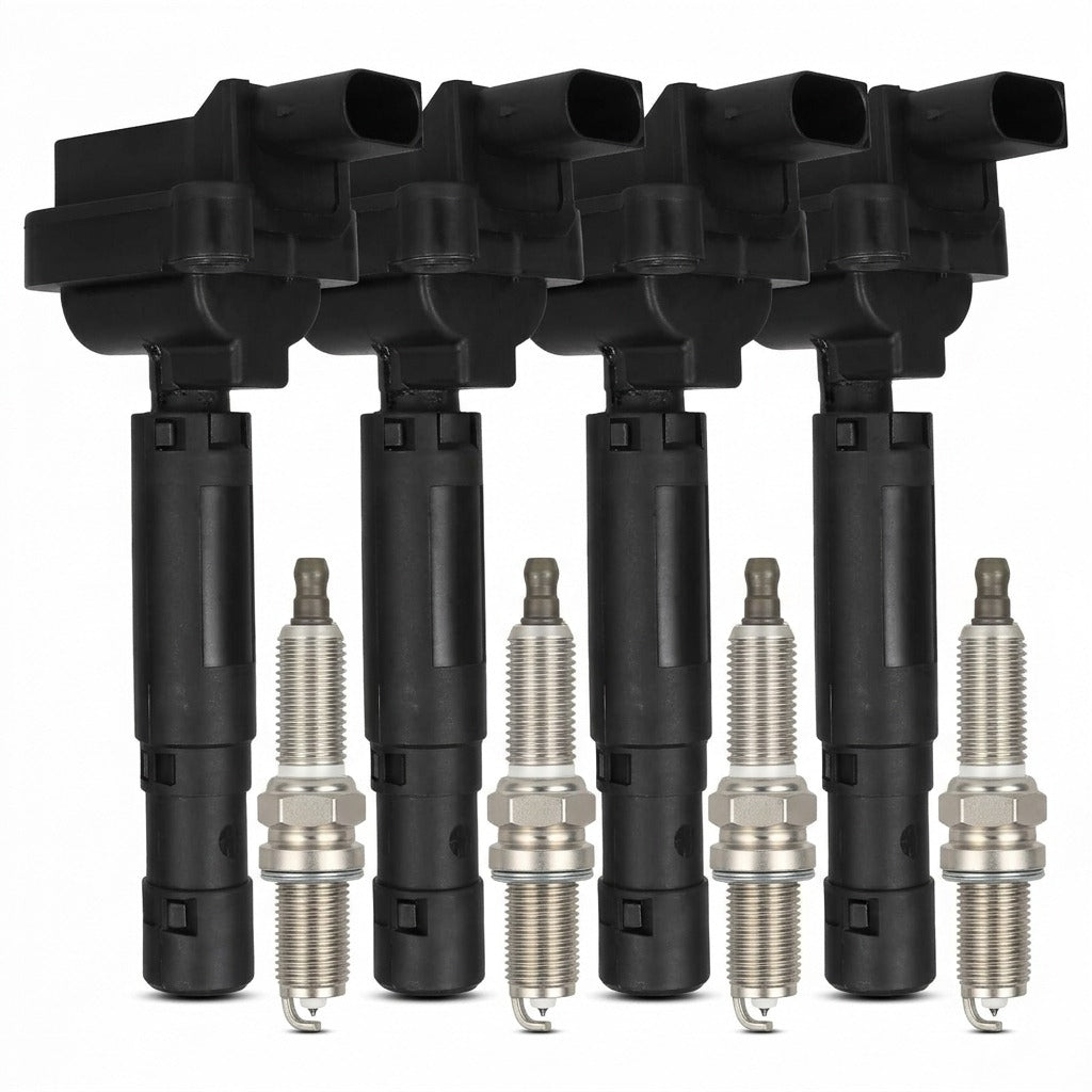 Ignition Coil and Iridium Spark Plugs for Mercedes-Benz C230 (2003-2005) 1.8L