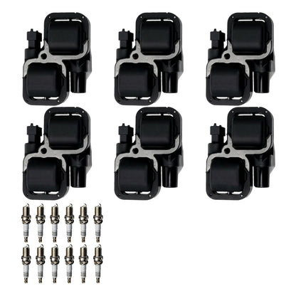 Ignition Coil and Iridium Spark Plugs for Mercedes Benz CLK-Class (1998-2005) 3.2L