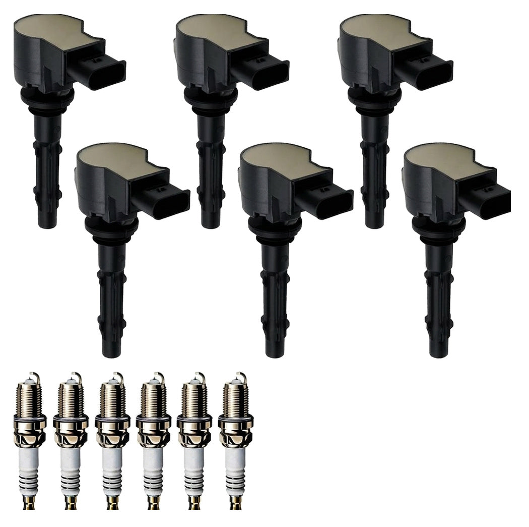 Ignition Coil and Iridium Spark Plugs for Mercedes Benz CLK-Class (2006-2009) 3.5L