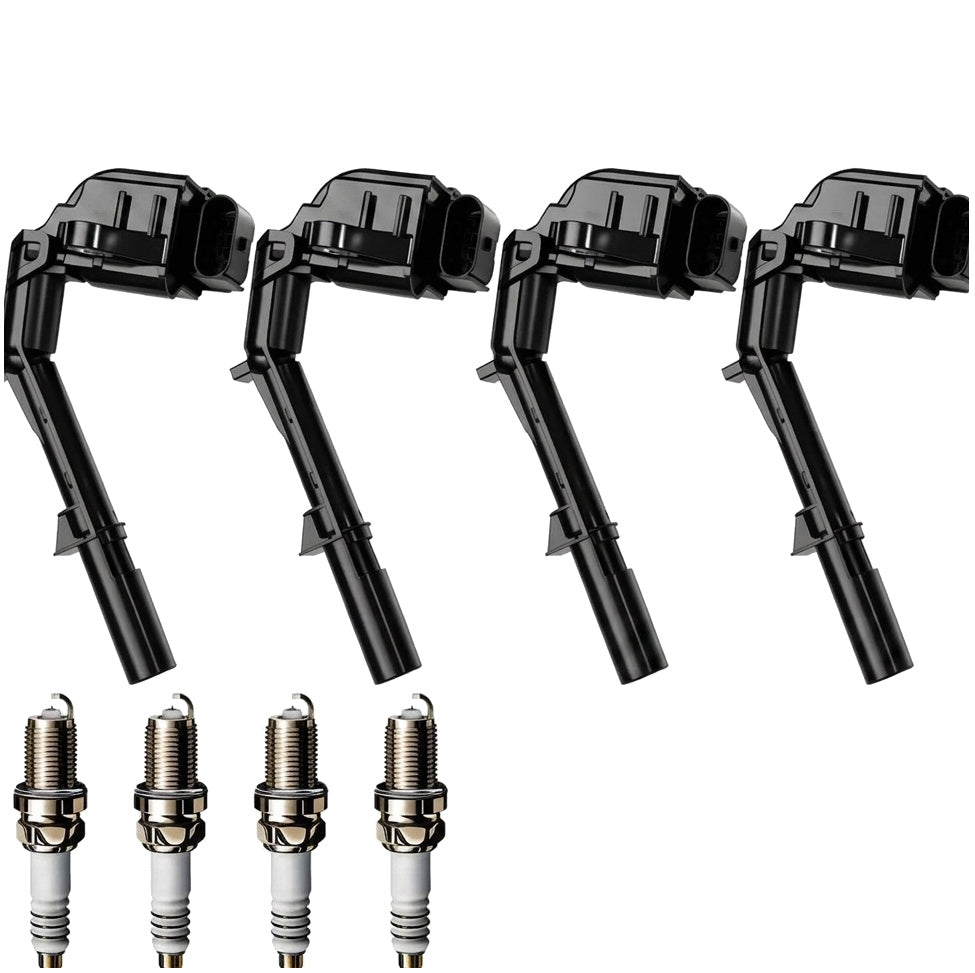 Ignition Coil and Iridium Spark Plugs for Mercedes Benz E-Class (2017-2019) 2.0L