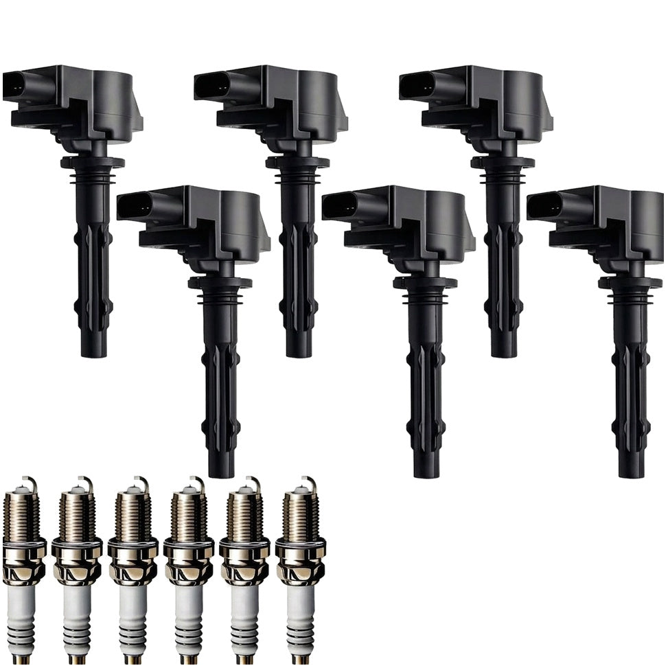 Ignition Coil and Iridium Spark Plugs for Mercedes Benz M-Class (2006-2011) 3.5L