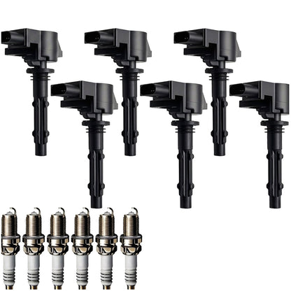 Ignition Coil and Iridium Spark Plugs for Mercedes Benz M-Class (2006-2011) 3.5L