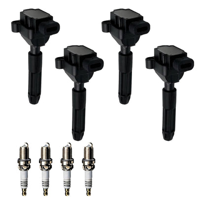 Ignition Coil and Iridium Spark Plugs for Mercedes Benz SLK-Class (2001-2004) 2.3L