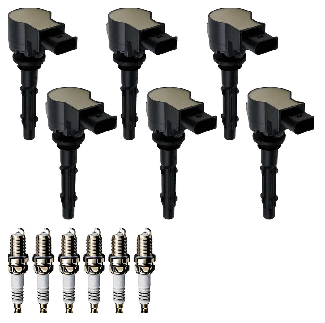 Ignition Coil and Iridium Spark Plugs for Mercedes Benz SLK-Class (2006-2011) 3.0L