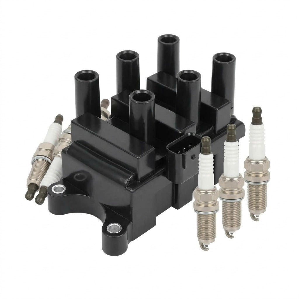 Ignition Coil and Iridium Spark Plugs for Mercury Cougar (2001-2002) 2.5L
