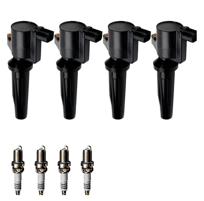 Ignition Coil and Iridium Spark Plugs for Mercury Milan (2010-2011) 2.5L