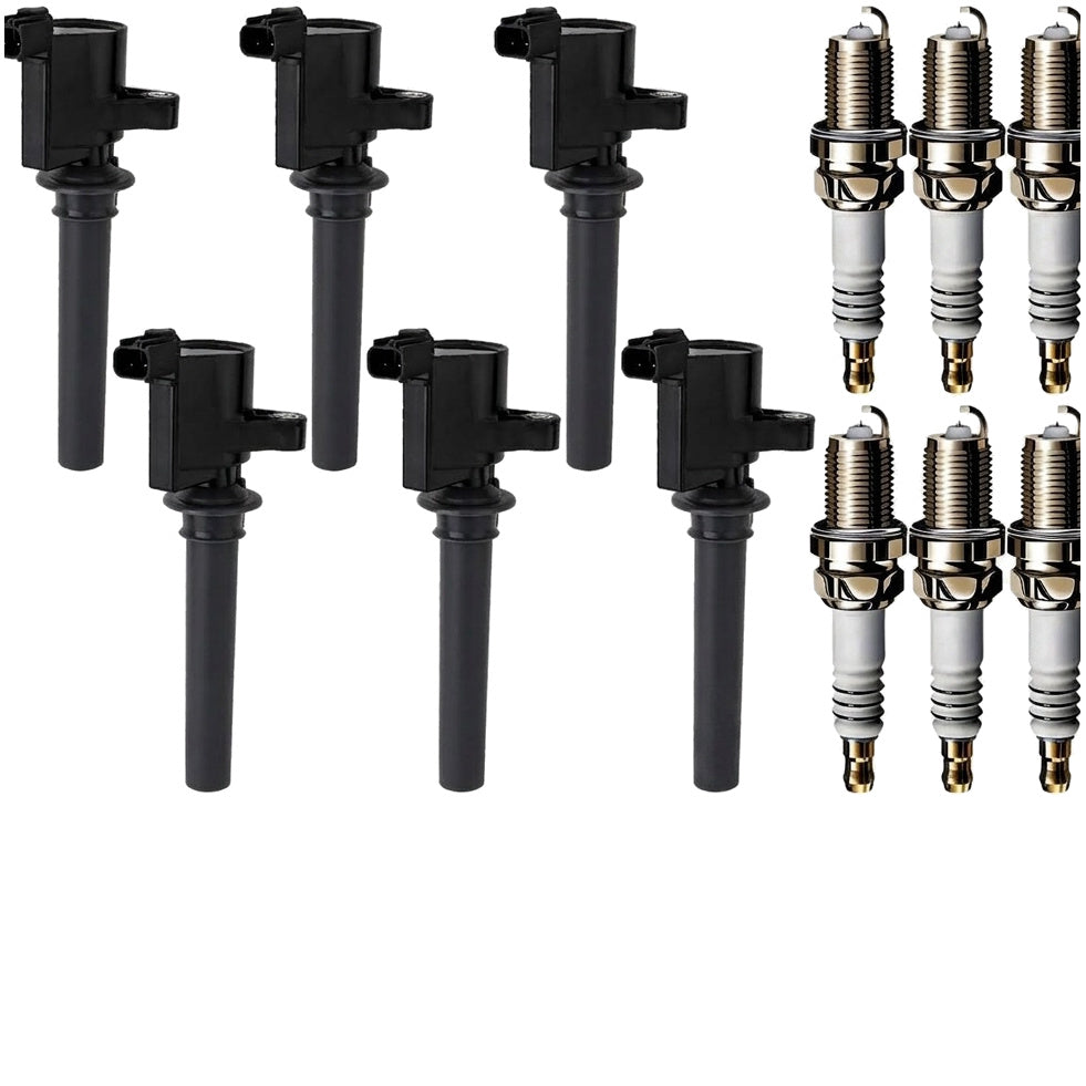 Ignition Coil and Iridium Spark Plugs for Mercury Montego (2005-2007) 3.0L
