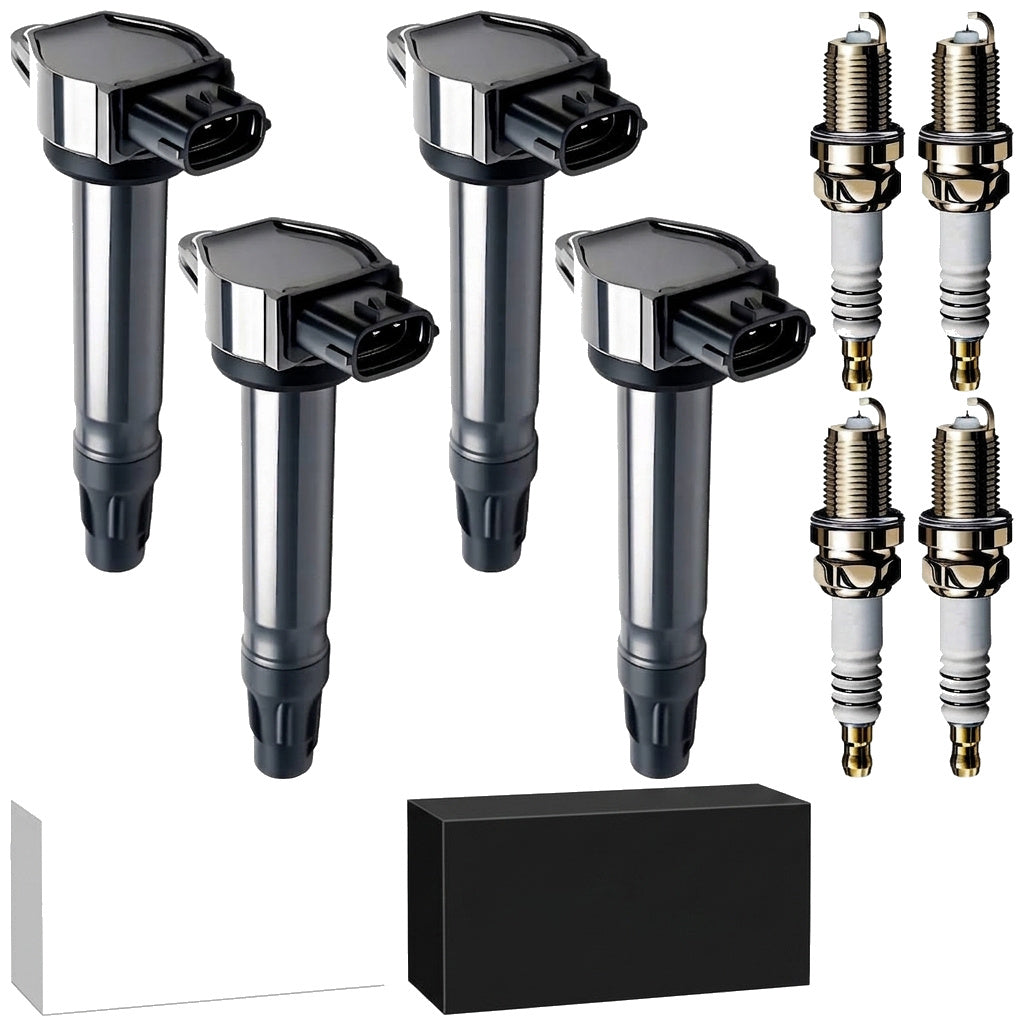 Ignition Coil and Iridium Spark Plugs for Mitsubishi Lancer (2008-2017) 2.0L