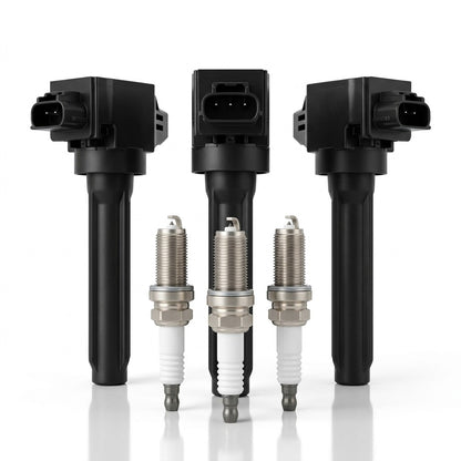 Ignition Coil and Iridium Spark Plugs for Mitsubishi Mirage (2014-2017) 1.2L