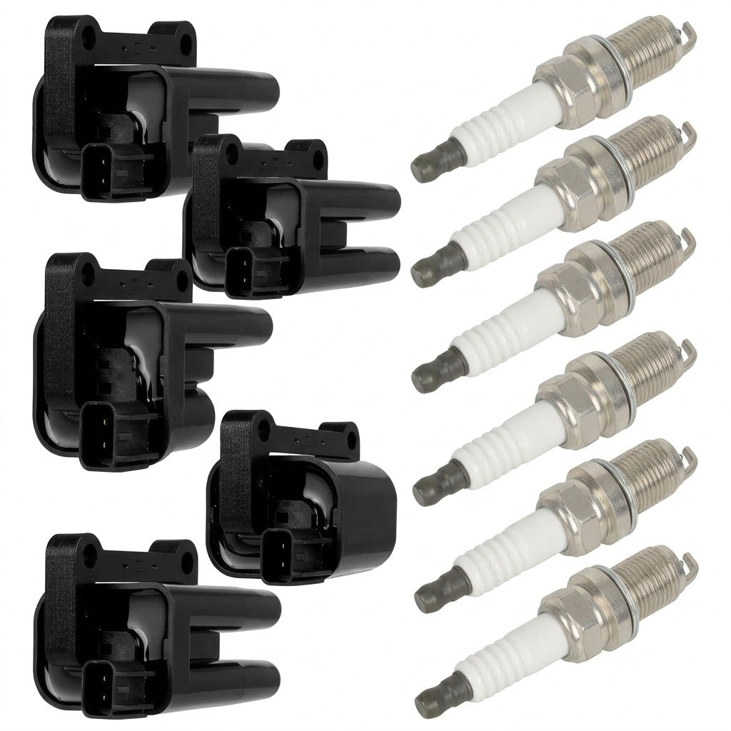 Ignition Coil and Iridium Spark Plugs for Mitsubishi Montero Sport (1997-2003) 3.0L