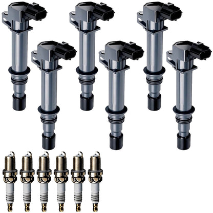 Ignition Coil and Iridium Spark Plugs for Mitsubishi Raider (2006-2008) 3.7L