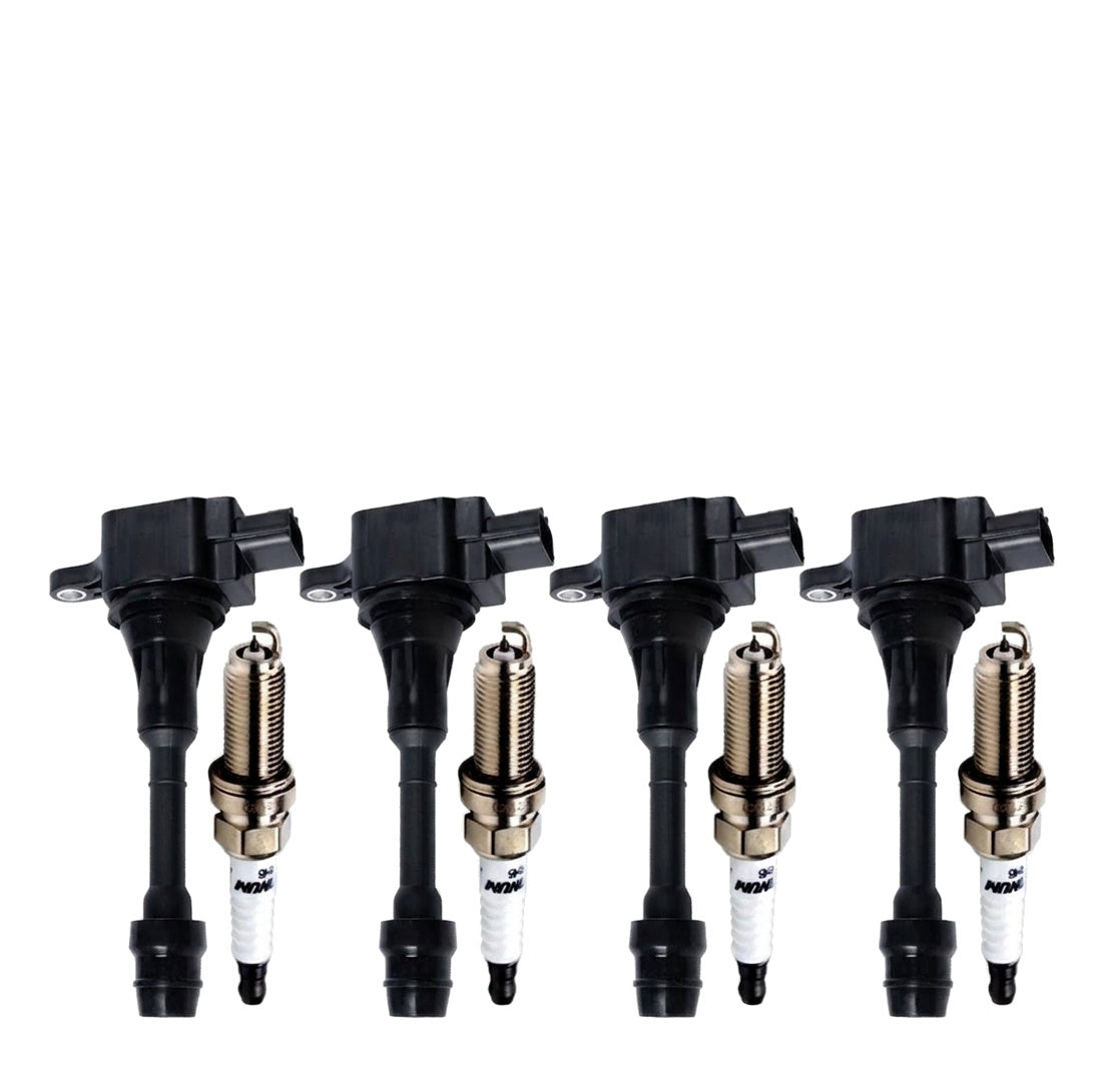Ignition Coil and Iridium Spark Plugs for Nissan Altima (2002-2006) 2.5L