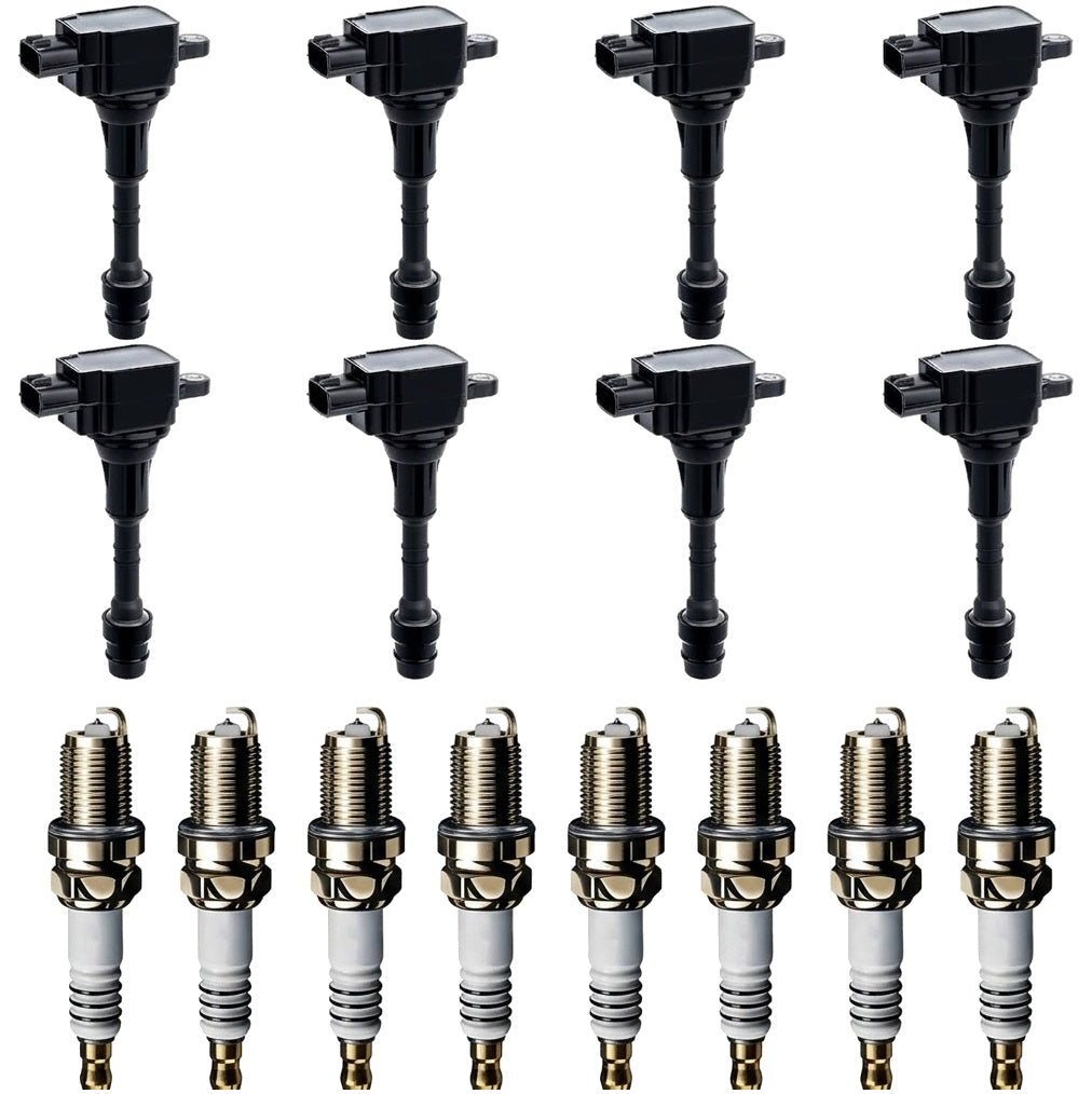 Ignition Coil and Iridium Spark Plugs for Nissan Armada (2005-2006) 5.6L