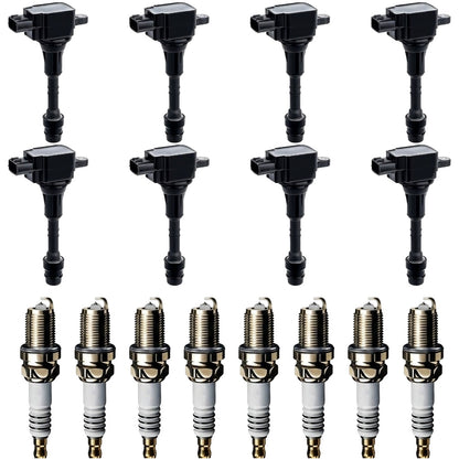 Ignition Coil and Iridium Spark Plugs for Nissan Armada (2005-2006) 5.6L