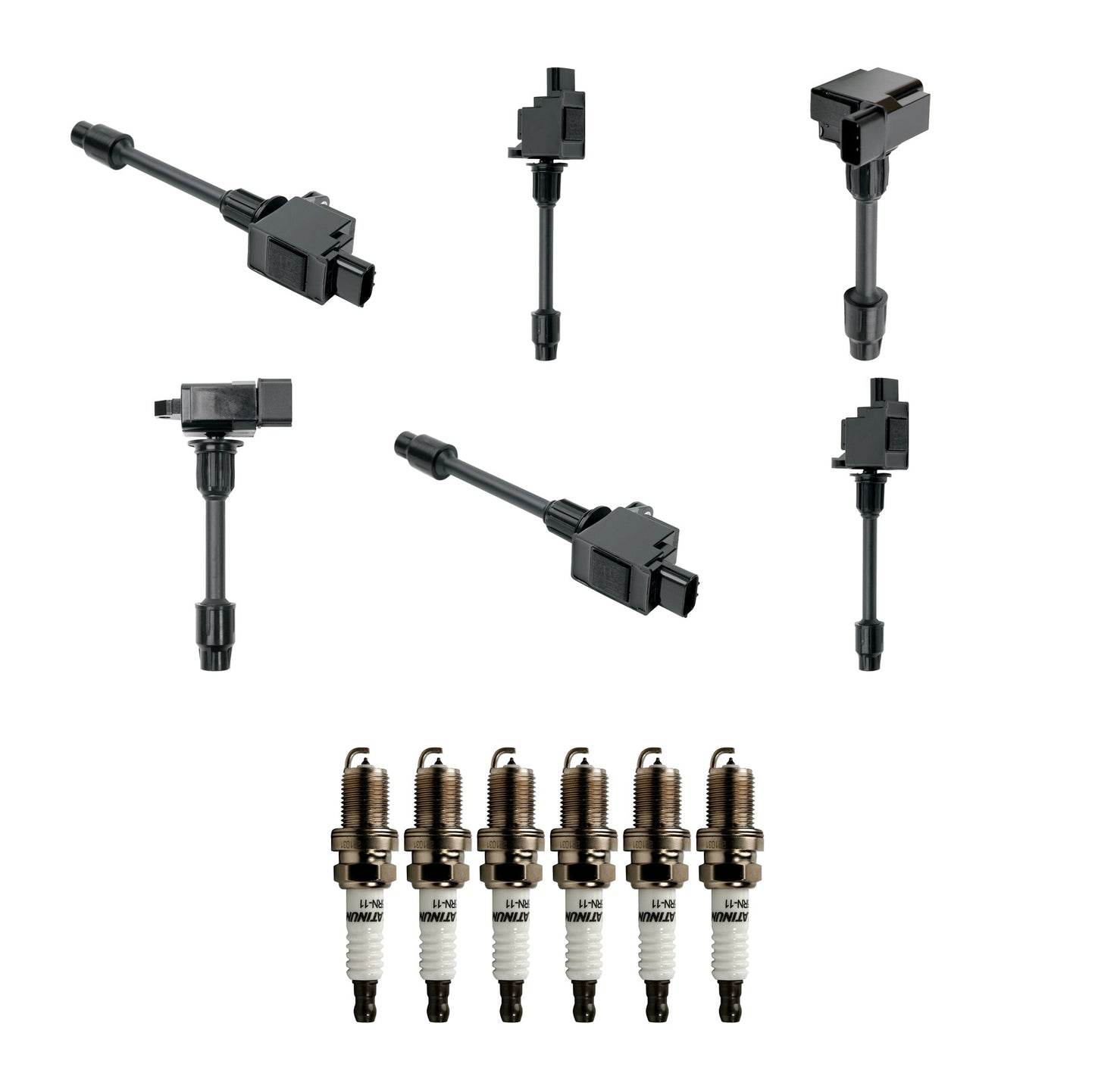 Ignition Coil and Iridium Spark Plugs for Nissan Maxima (2000-2001) 3.0L