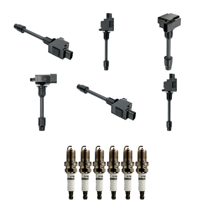 Ignition Coil and Iridium Spark Plugs for Nissan Maxima (2000-2001) 3.0L