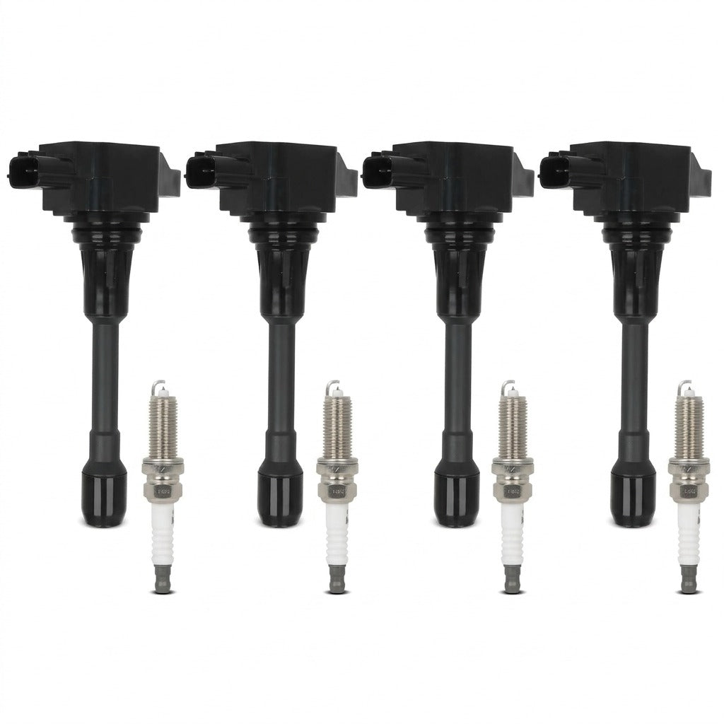 Ignition Coil and Iridium Spark Plugs for Nissan Micra (2015-2019) 1.6L