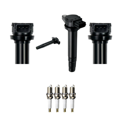 Ignition Coil and Iridium Spark Plugs for Nissan Sentra (2000-2001) 1.8L 2.0L