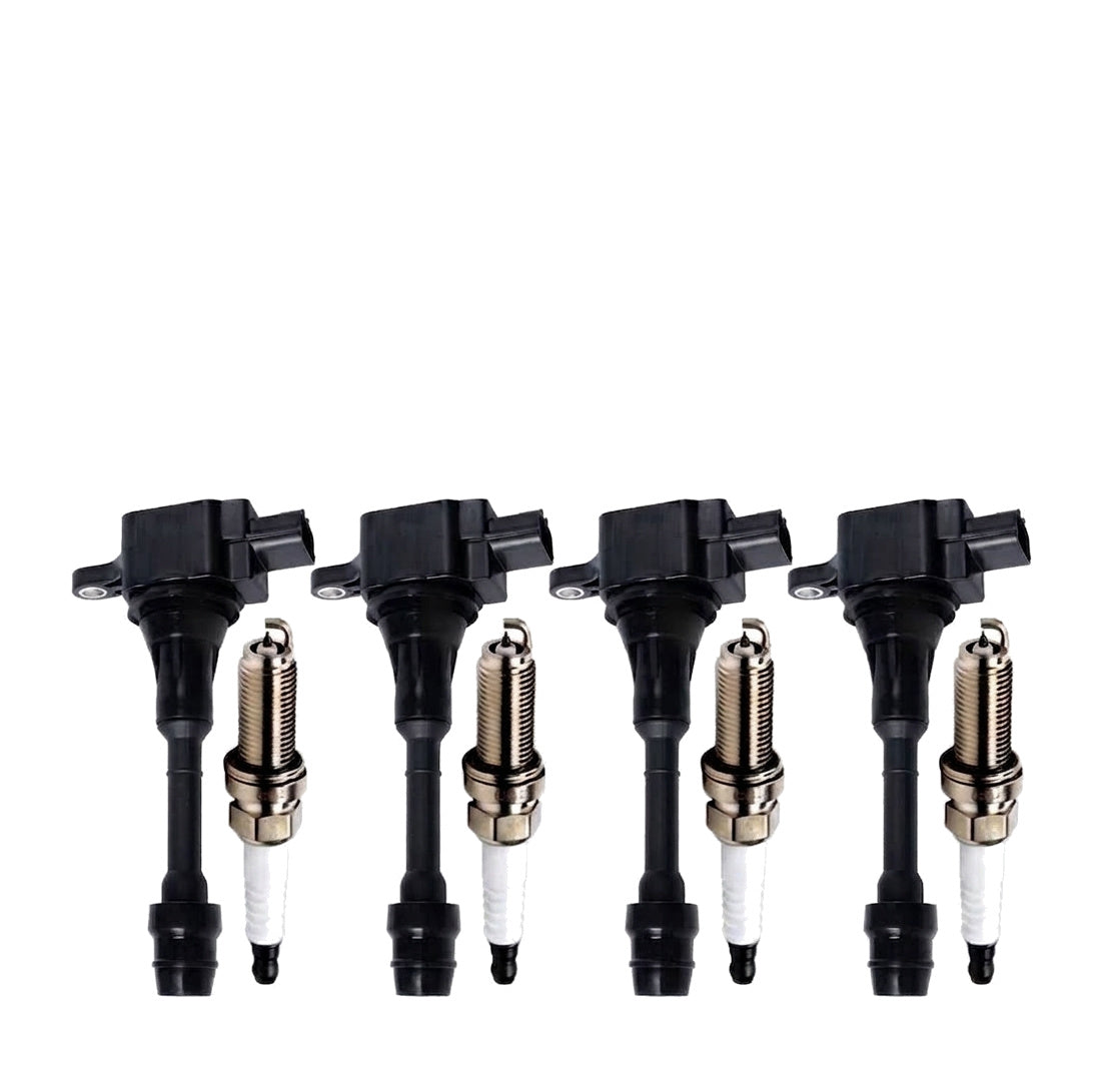 Ignition Coil and Iridium Spark Plugs for Nissan Sentra (2002-2008) 2.5L