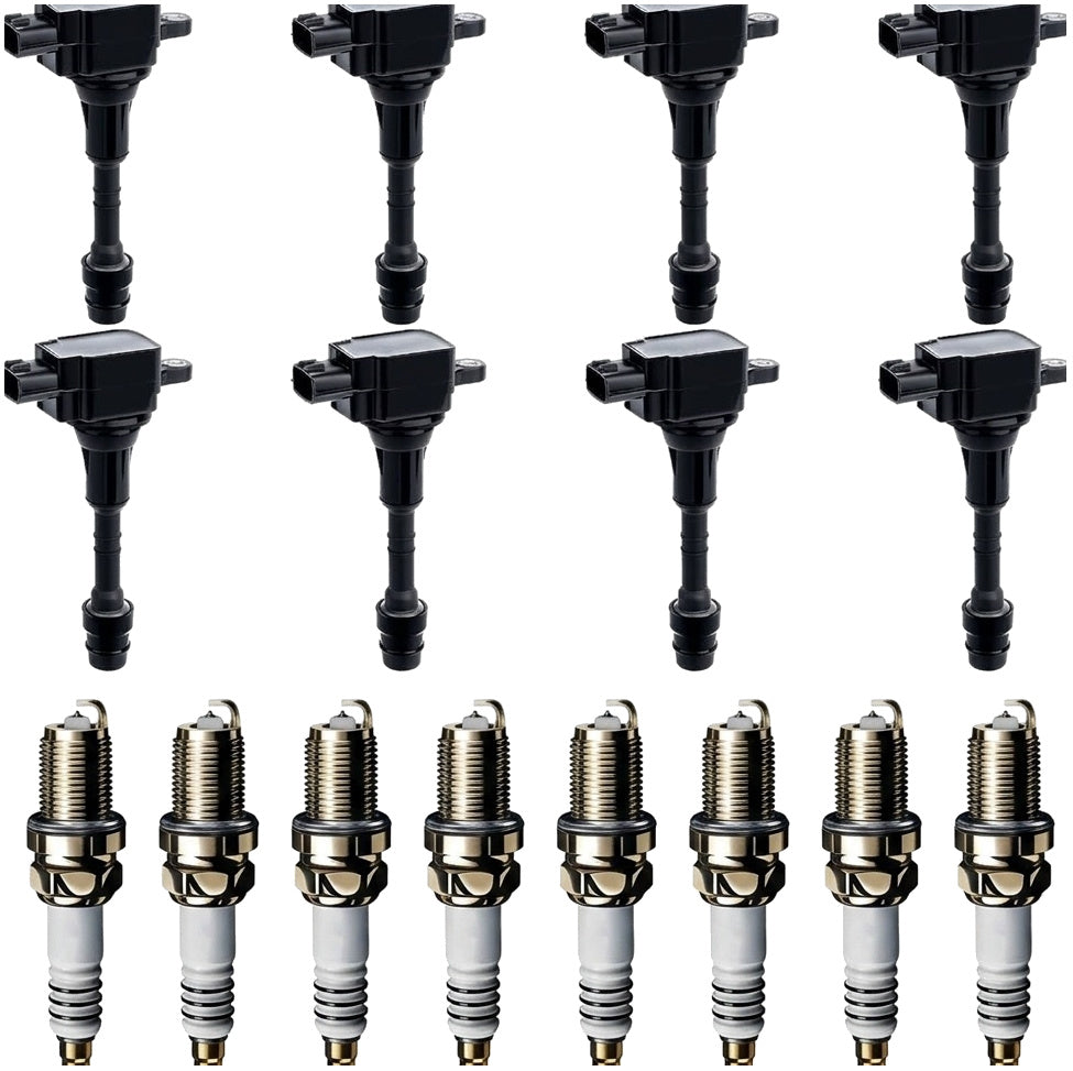 Ignition Coil and Iridium Spark Plugs for Nissan Titan (2004-2007) 5.6L