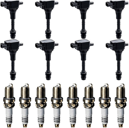 Ignition Coil and Iridium Spark Plugs for Nissan Titan (2004-2007) 5.6L