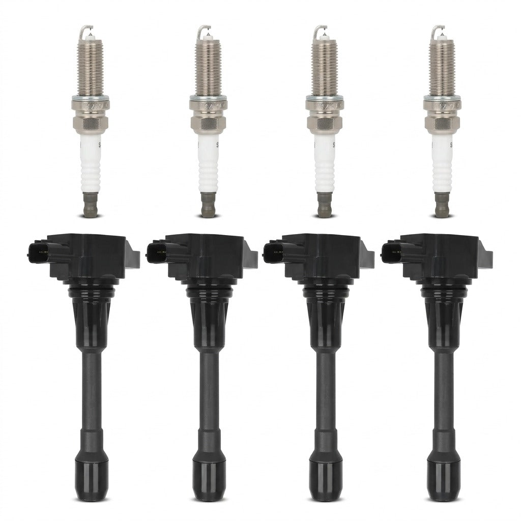 Ignition Coil and Iridium Spark Plugs for Nissan X-Trail (2014-2017) 2.5L