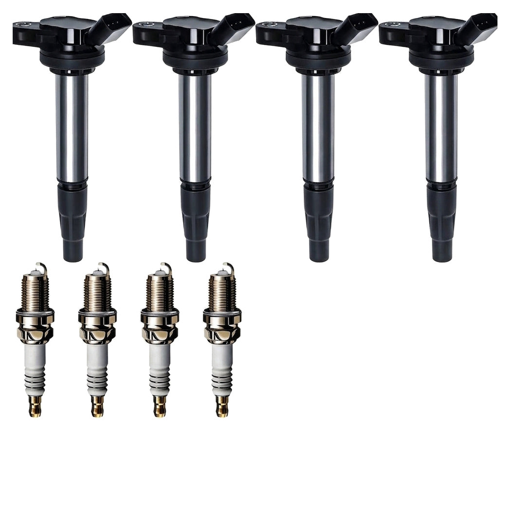 Ignition Coil and Iridium Spark Plugs for Pontiac Vibe (2009-2010) 1.8L