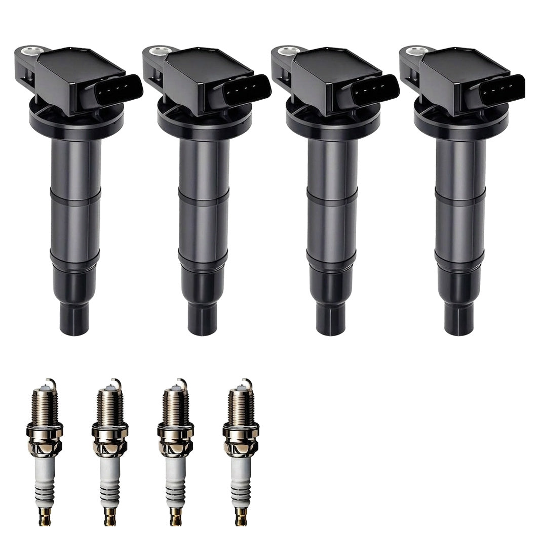 Ignition Coil and Iridium Spark Plugs for Pontiac Vibe (2009-2010) 2.4L