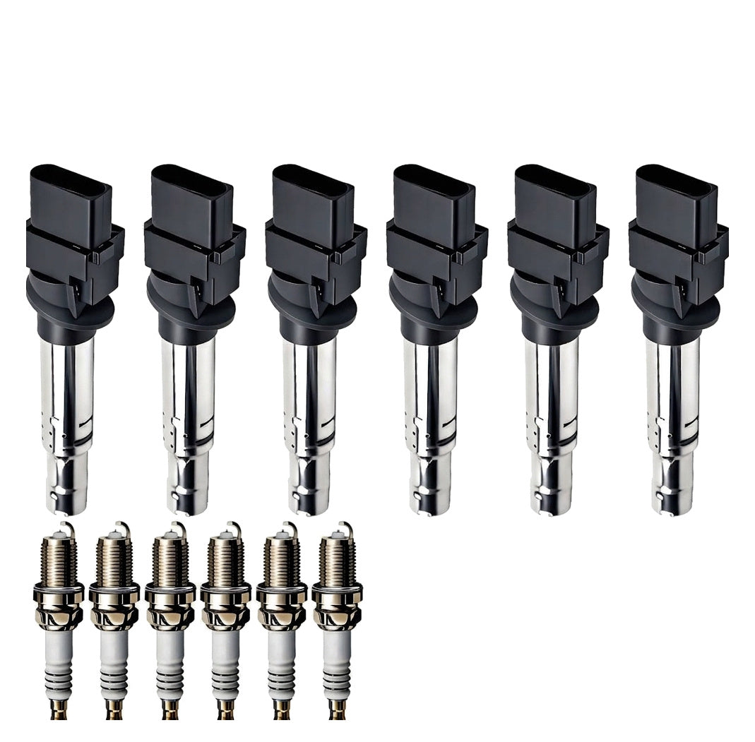 Ignition Coil and Iridium Spark Plugs for Porsche Cayenne (2004-2006) 3.2L
