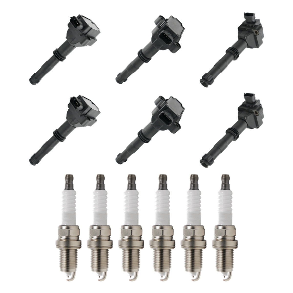 Ignition Coil and Iridium Spark Plugs for Porsche Cayman (2006-2008) 2.7L 3.4L