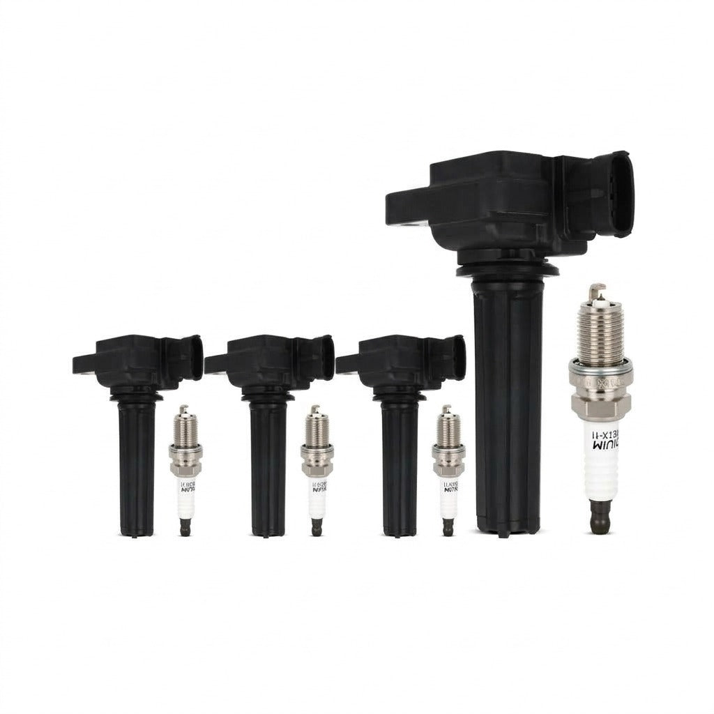 Ignition Coil and Iridium Spark Plugs for Saab 9-3 (2004-2011) 2.0L