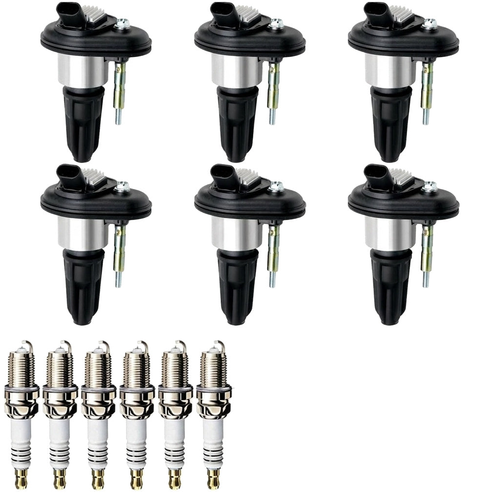 Ignition Coil and Iridium Spark Plugs for Saab 9-7X (2006-2009) 4.2L