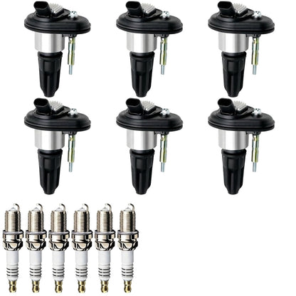 Ignition Coil and Iridium Spark Plugs for Saab 9-7X (2006-2009) 4.2L