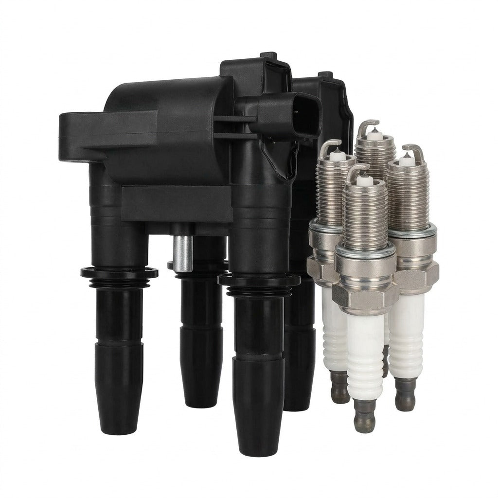 Ignition Coil and Iridium Spark Plugs for Saturn Astra (2008-2009) 1.8L
