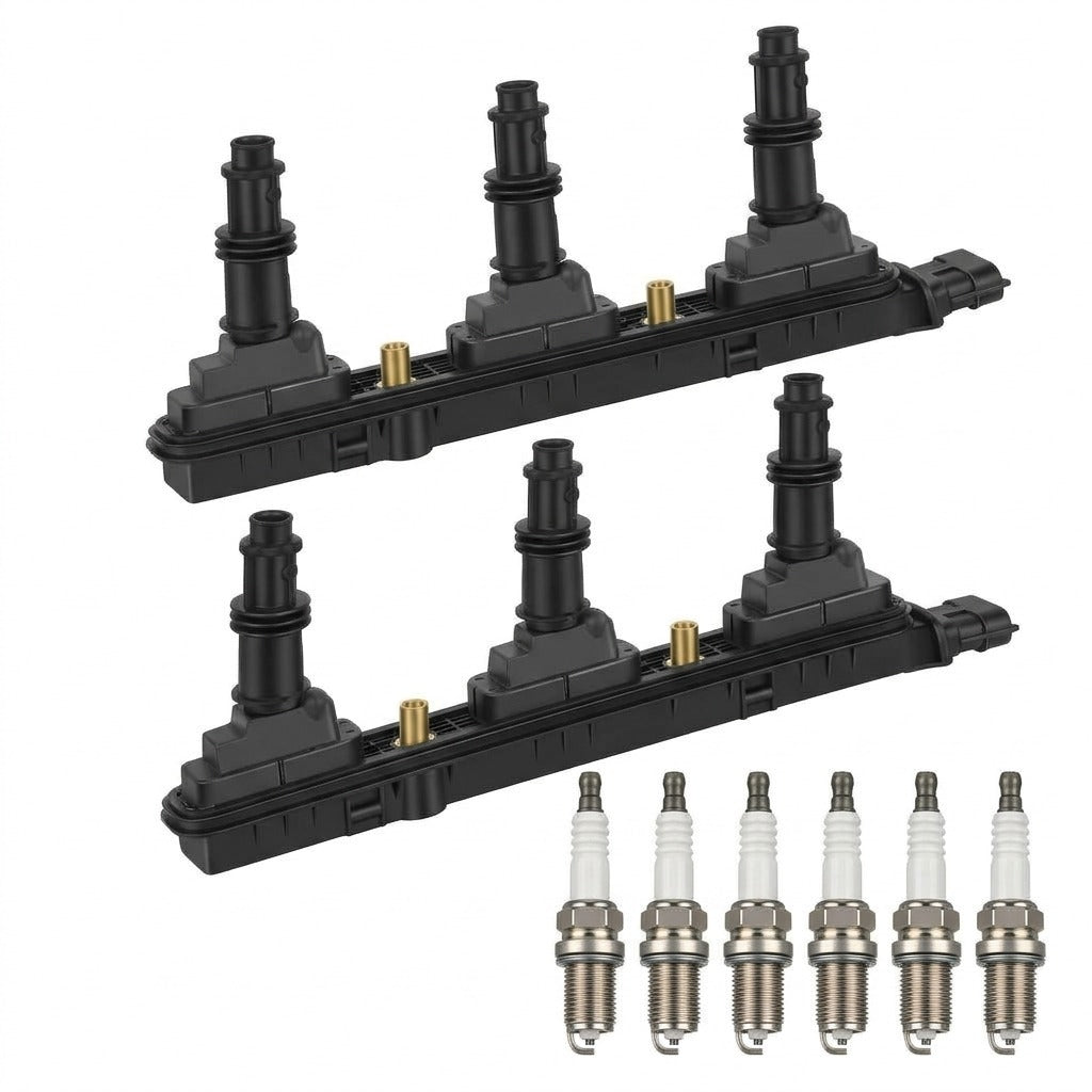 Ignition Coil and Iridium Spark Plugs for Saturn L300 (2004-2005) 3.0L