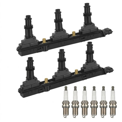 Ignition Coil and Iridium Spark Plugs for Saturn Vue (2002-2003) 3.0L
