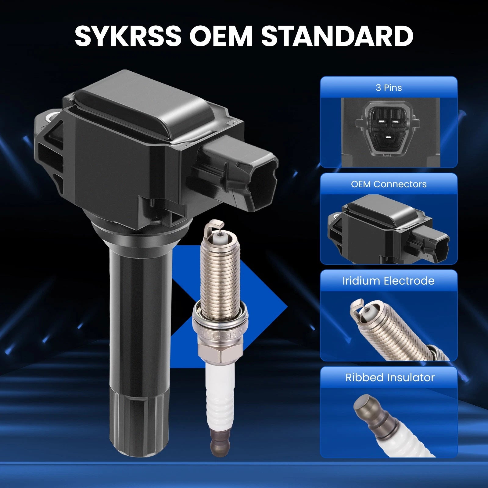 Ignition Coil and Iridium Spark Plugs for Subaru BRZ (2017-2020) 2.0L