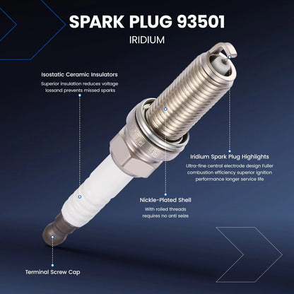 Ignition Coil and Iridium Spark Plugs for Subaru BRZ (2017-2020) 2.0L