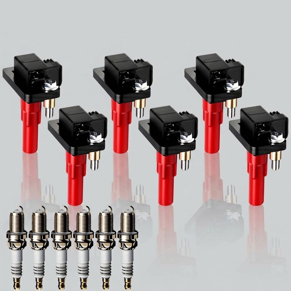 Ignition Coil and Iridium Spark Plugs for Subaru Outback (2001-2009) 3.0L