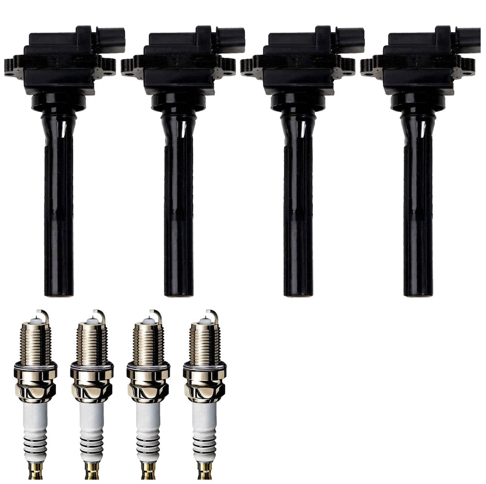 Ignition Coil and Iridium Spark Plugs for Suzuki Aerio (2002-2003) 2.0L
