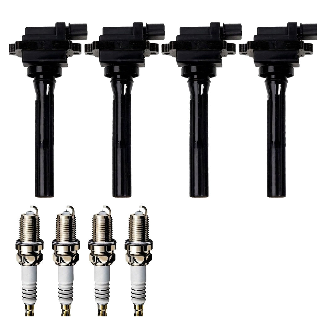 Ignition Coil and Iridium Spark Plugs for Suzuki Aerio (2004-2007) 2.3L