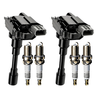 Ignition Coil and Iridium Spark Plugs for Suzuki Esteem (1999-2001) 1.6L