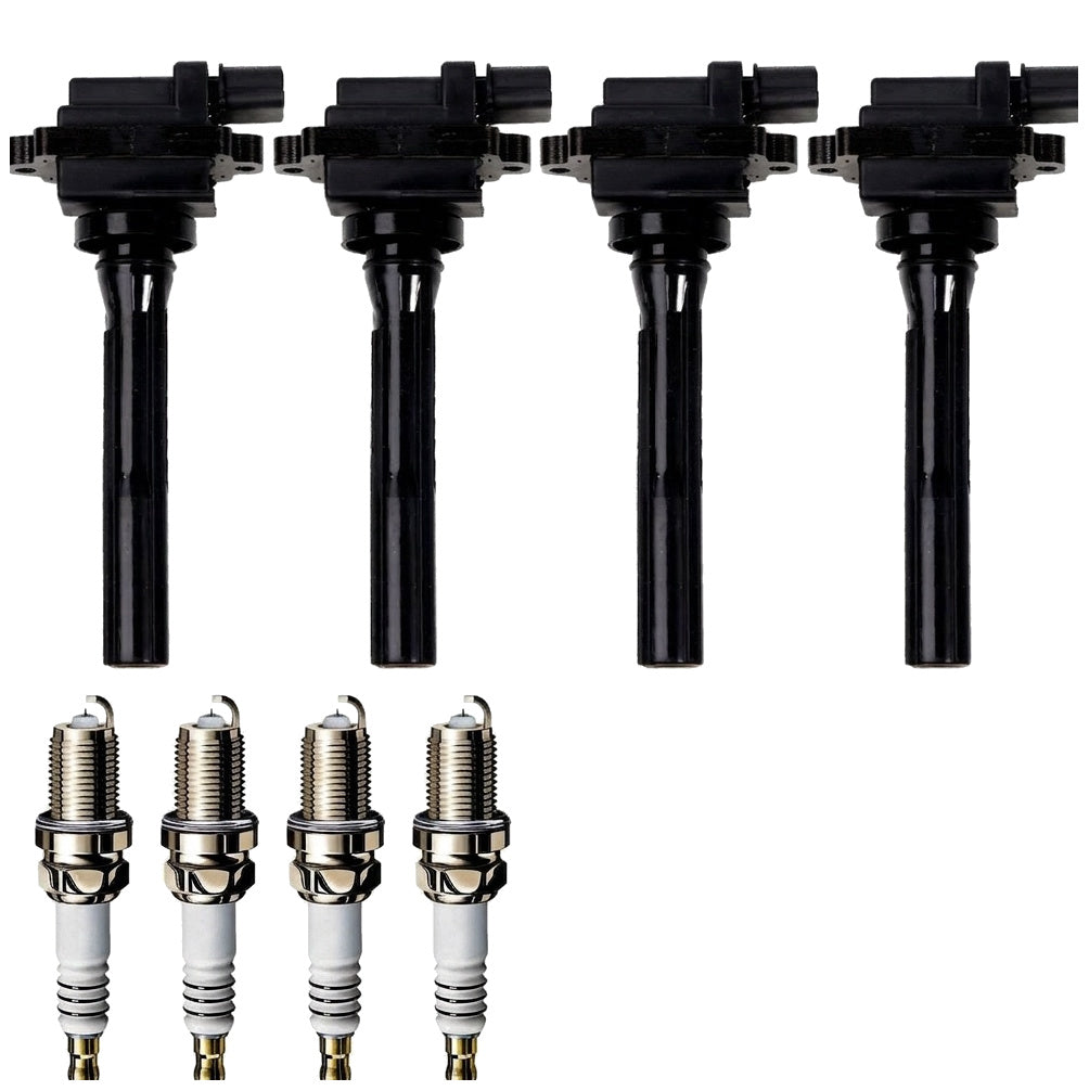 Ignition Coil and Iridium Spark Plugs for Suzuki Esteem (1999-2002) 1.8L