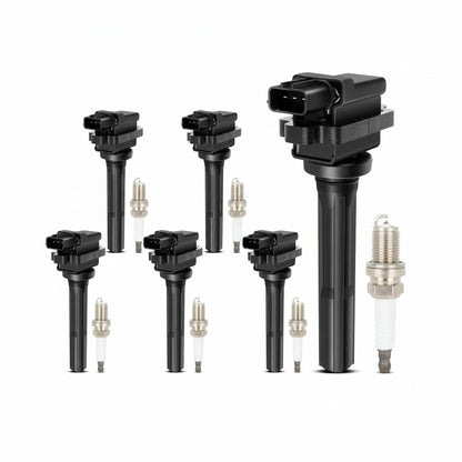 Ignition Coil and Iridium Spark Plugs for Suzuki Grand Vitara (1999-2005) 2.5L