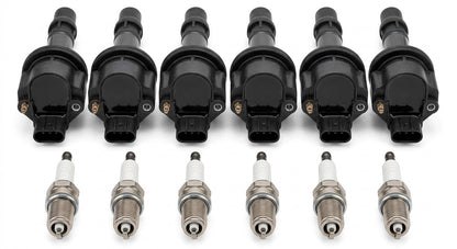 Ignition Coil and Iridium Spark Plugs for Toyota Avalon (1996-1999) 3.0L