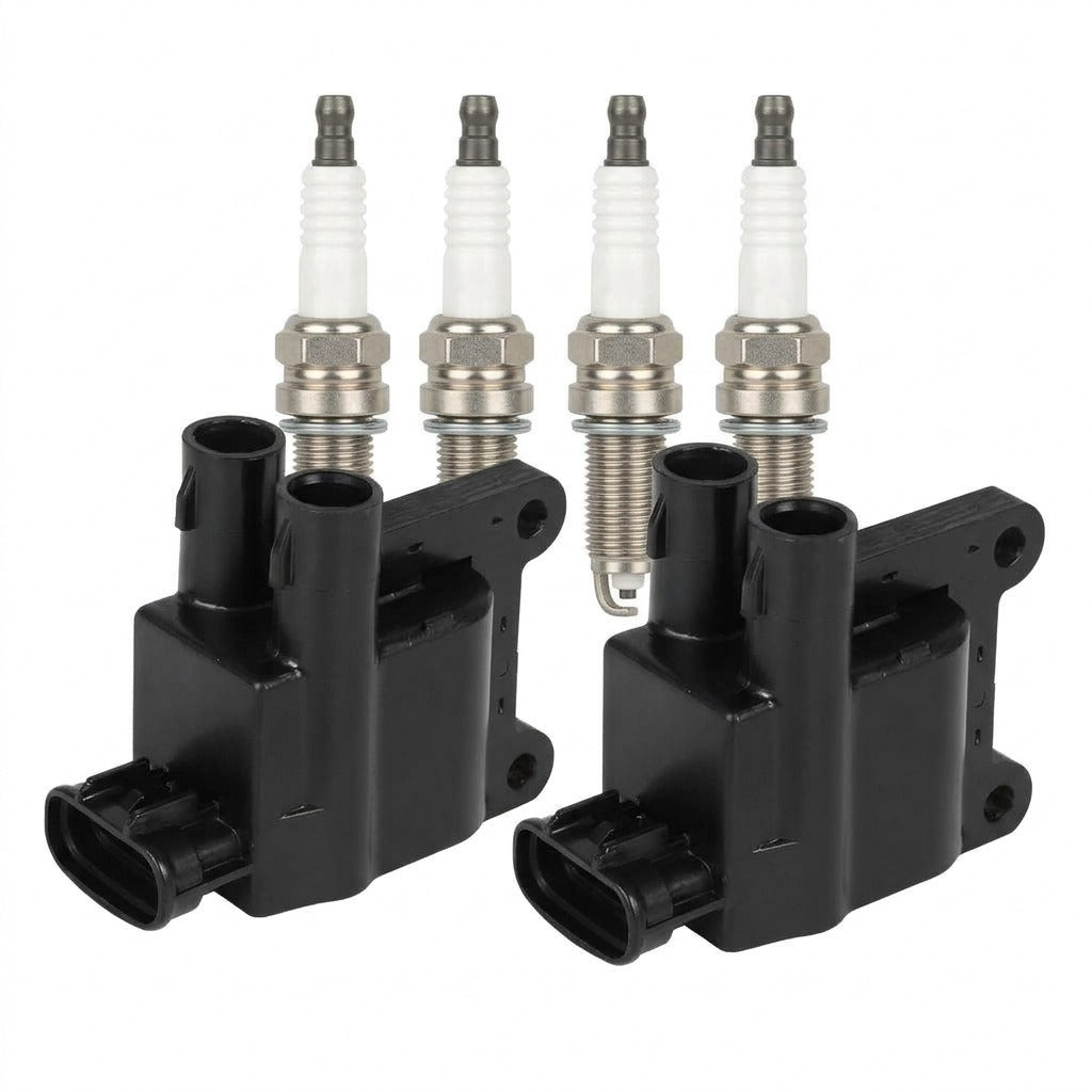 Ignition Coil and Iridium Spark Plugs for Toyota Camry (1997-1998) 2.2L