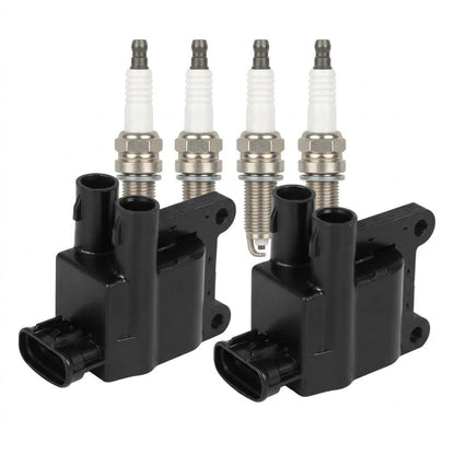 Ignition Coil and Iridium Spark Plugs for Toyota Camry (1997-1998) 2.2L