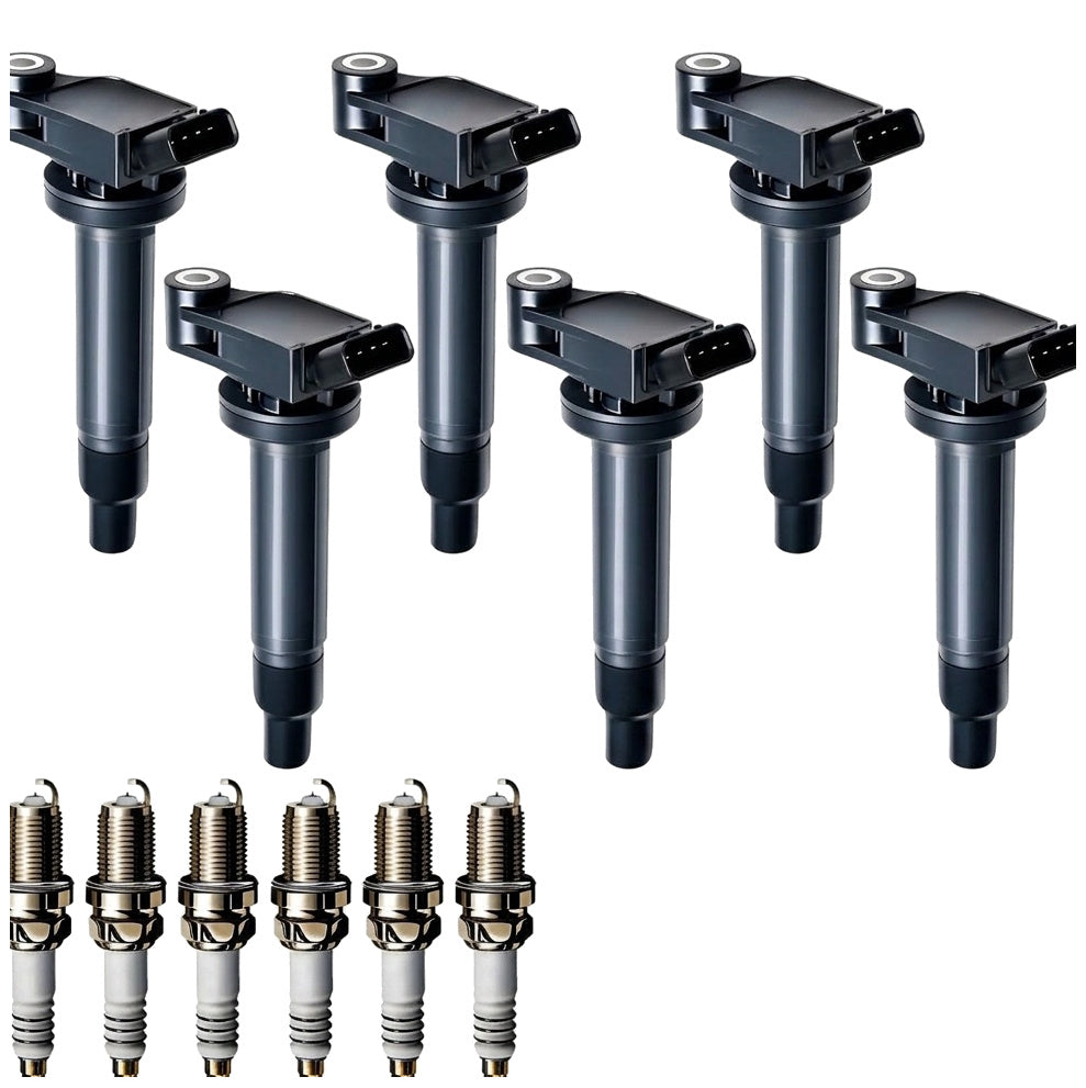Ignition Coil and Iridium Spark Plugs for Toyota Camry (2002-2006) 3.0L