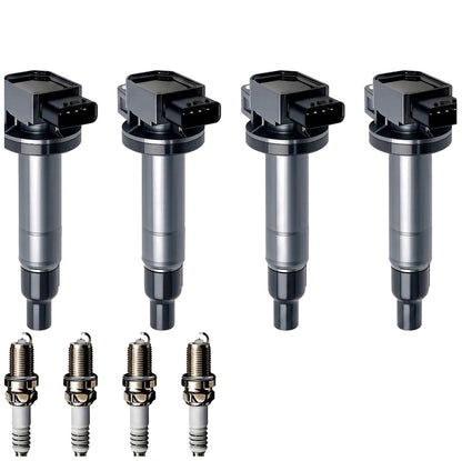 Ignition Coil and Iridium Spark Plugs for Toyota Echo (2000-2005) 1.5L