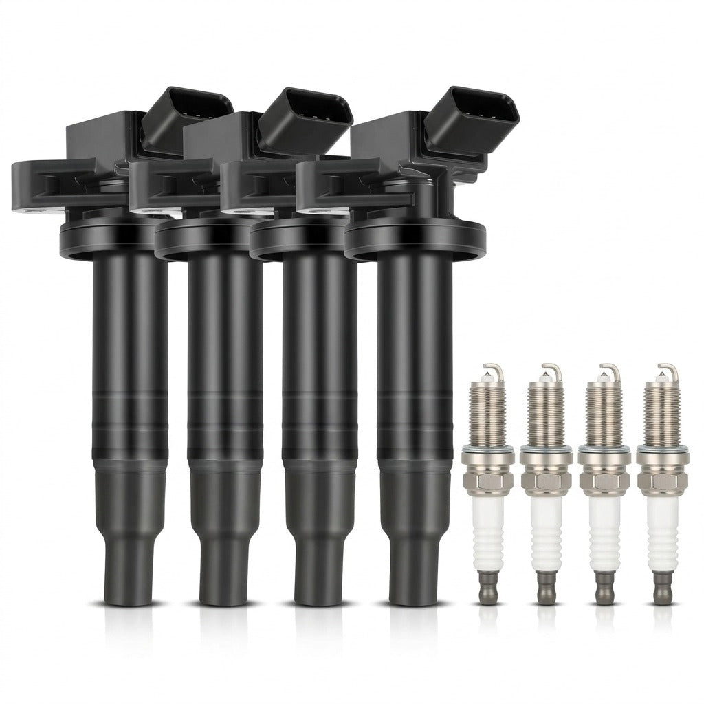 Ignition Coil and Iridium Spark Plugs for Toyota MR2 Spyder (2000-2005) 1.8L